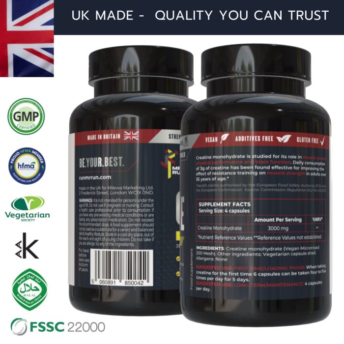creatine tablets for muscle growth strength gym pump men women